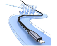 USAMS Kabel U91 30W USB-C do Lightning 1m stalowy - 1569090 - zdjęcie 4